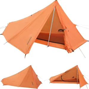 1 Person Trekking Pole Tent for Backpacking - Ultralight Backpacking Tent, Waterproof Hiking Tent for Camping, Lightweight Camping Tent for Scouts, Trekker(NO Trekking Poles!!!)