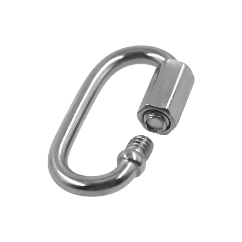 12 Piece Stainless Steel Carabiner Chain Connector Yd 71910