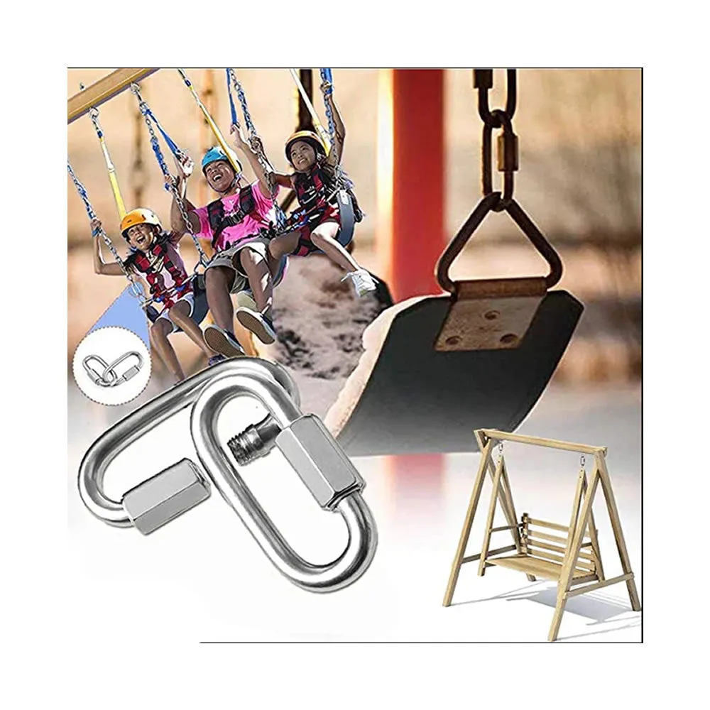 12 Piece Stainless Steel Carabiner Chain Connector Yd 71910