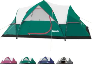 6 Person Family Camping Tent,Waterproof Windproof with Top Rainfly,Easy Set Up,Pop Up Tent for Outdoor Camping Hiking Travel
