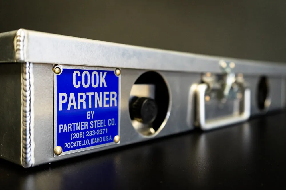 Cook Partner 22" 2-Burner Camp Stove w/ Windscreen