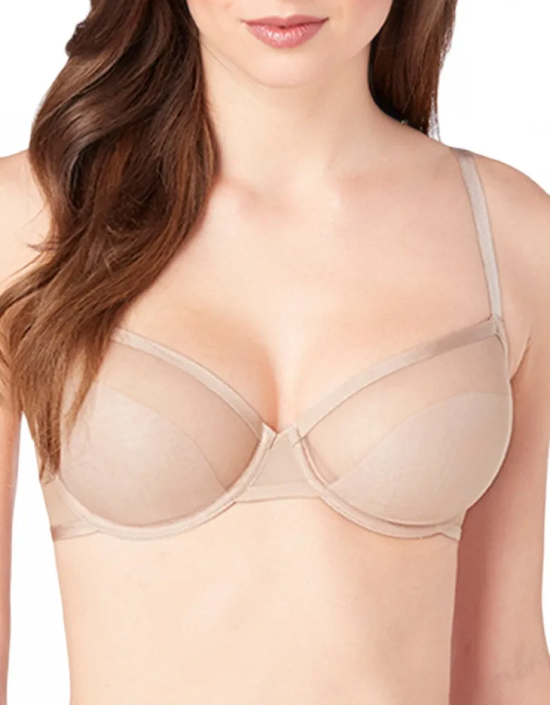 Le Mystere Shine and Sheer Unlined Demi Bra 4458