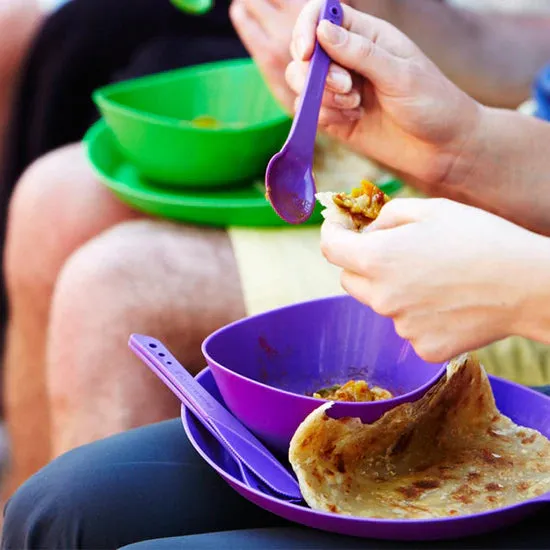 Lifeventure Ellipse BPA Free Camping Plate (Purple)