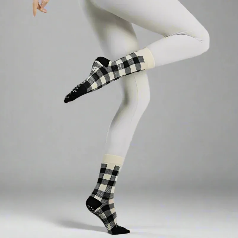 PatternWear Cotton Yoga & Pilates Grip Socks for Women