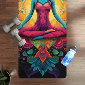 PSYCHEDELIC PRINTED YOGA MAT FOR MYSTICAL PRACTICES