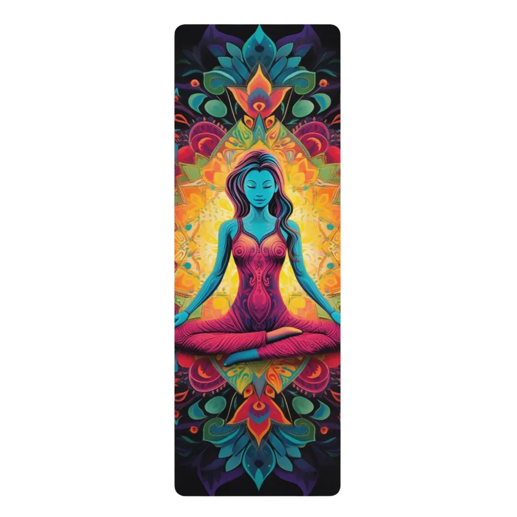 PSYCHEDELIC PRINTED YOGA MAT FOR MYSTICAL PRACTICES
