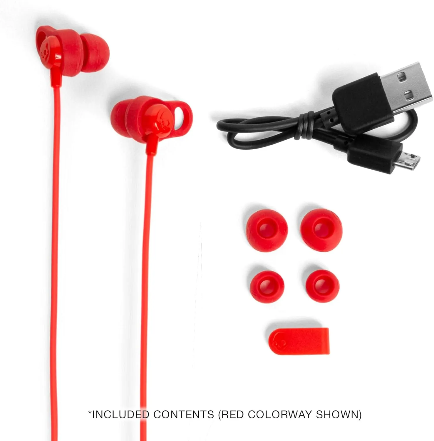 Skullcandy Jib  Wireless Earbuds, Bluetooth Headphones, Up to 6 Hours Battery, Noise Isolating Fit, Sweat Resistant, Microphone for iPhone Android, Ear Gel Sizes Included for Custom Fit - Black