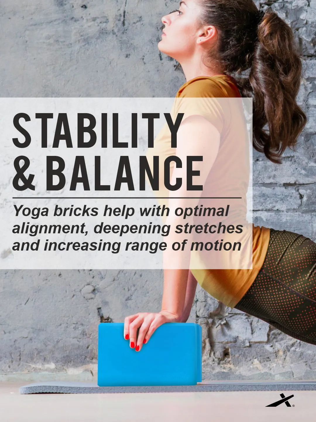 VECTOR X Yoga Block/Yoga Brick of High Density Premium EVA Foam Eco Non Toxic Pack of 2 Yoga Blocks (Blue Pack of 2)