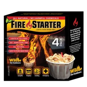 Wilcor - Qwick Wick Fire Starter 4pack, 3 oz
